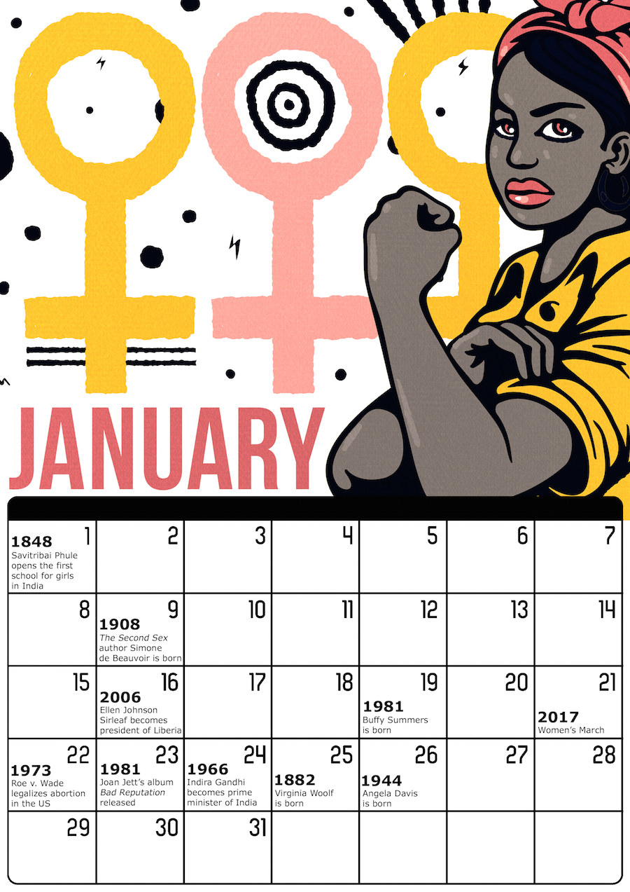 here-s-a-free-calendar-to-celebrate-badass-women-all-year-round